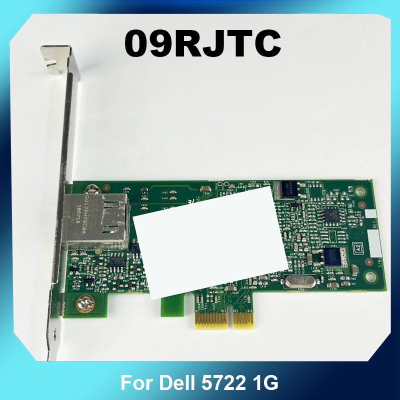 Gigabit Network Card - 09RJTC フルハイトギガビットシングルポート PCIe ネットワークカード Dell 5722