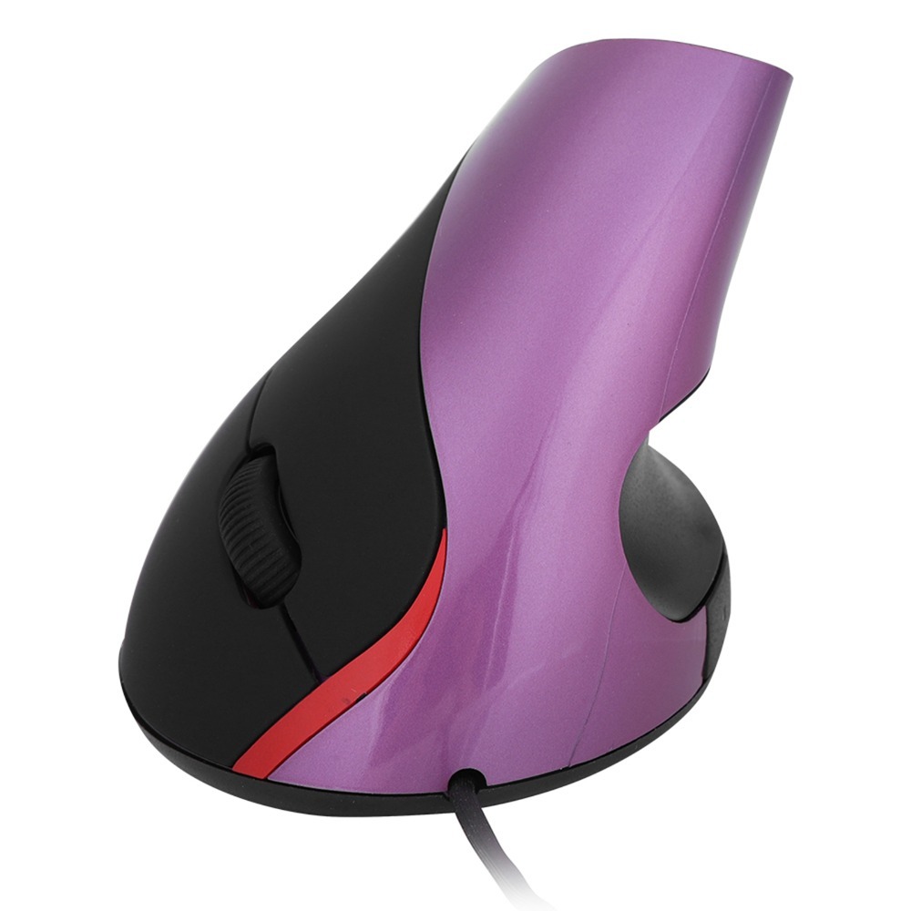 Ergonomic Mouse Vertical - コンフォートグリップ 1200DPI 垂直マウス 5 ボタン コード付きデザイン