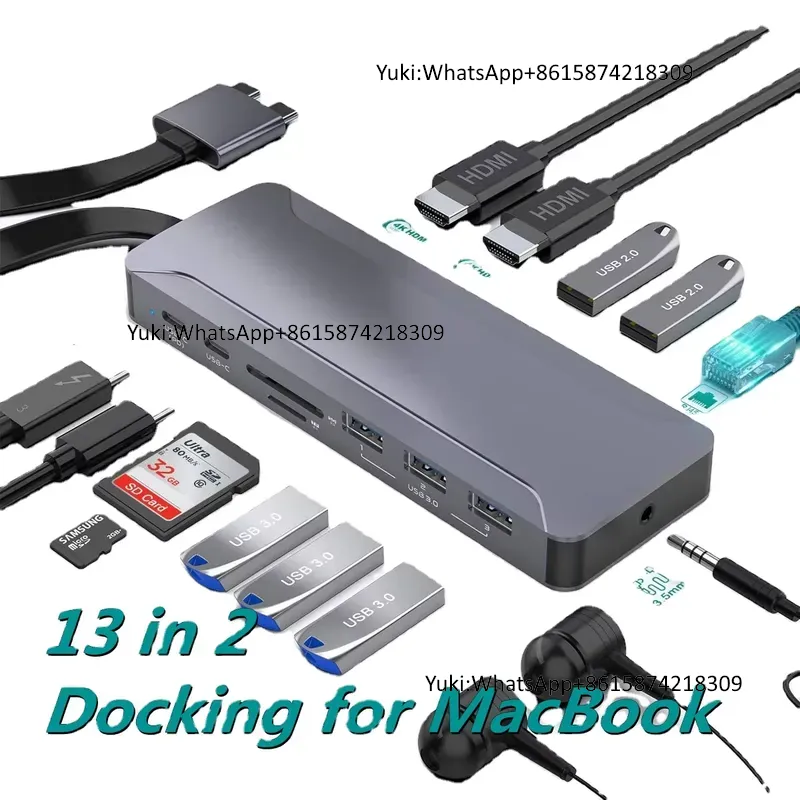 ホットセール中 デュアルディスプレイ対応 Type-C to - Docking Station Usb C のレビューと価格