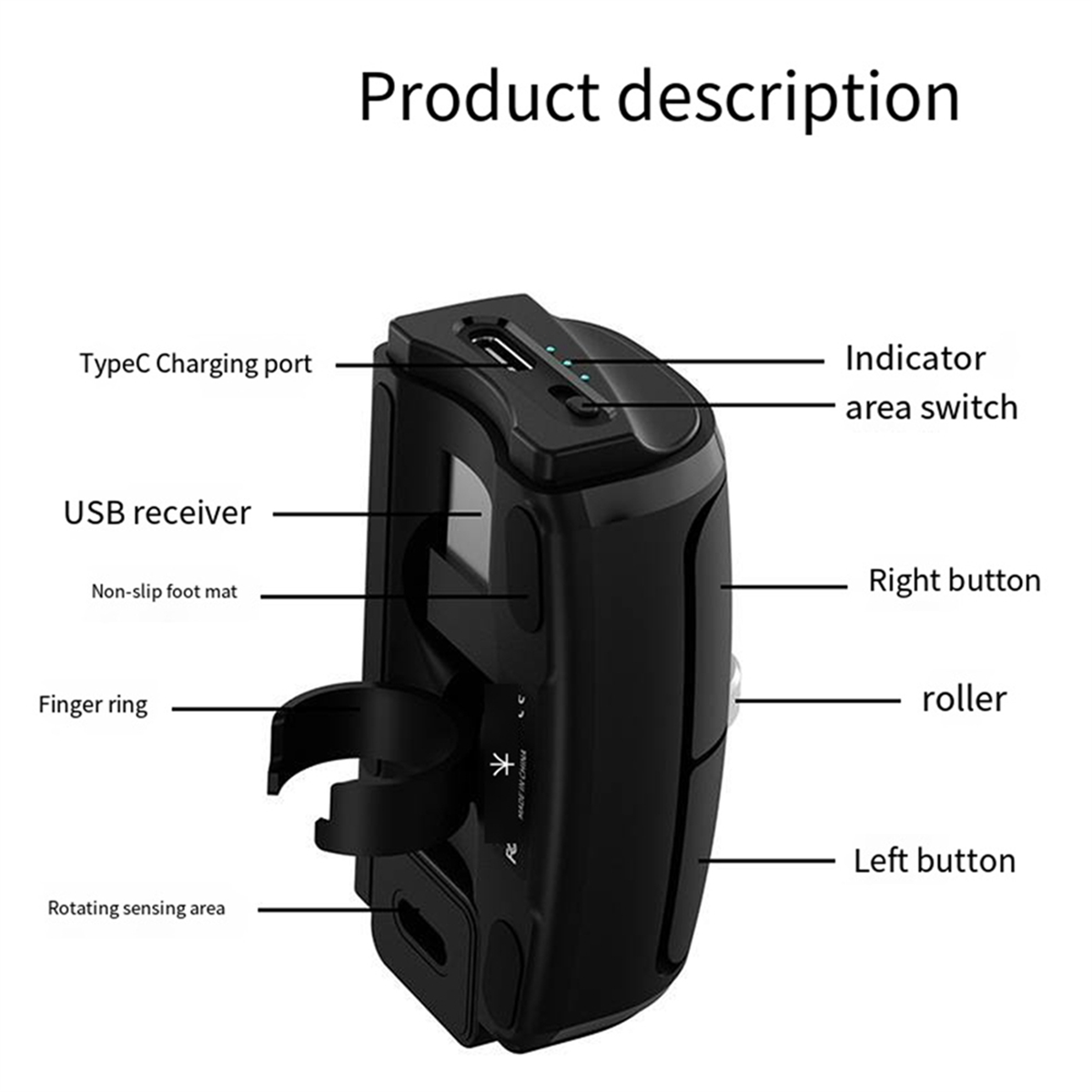AB01 Bluetooth 2.4G ワイヤレスフィンガー - Ergonomic Mouse Vertical のレビューと価格