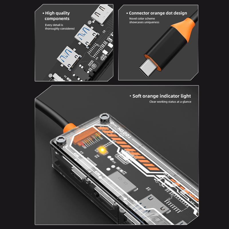 MacBook Pro/Air用6-in-1 USB-Cハブ - Docking Station Usb C のレビューと価格