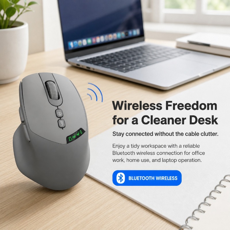 デュアルモードワイヤレスマウス Bluetooth 2.4G - Ergonomic Mouse Vertical のレビューと価格