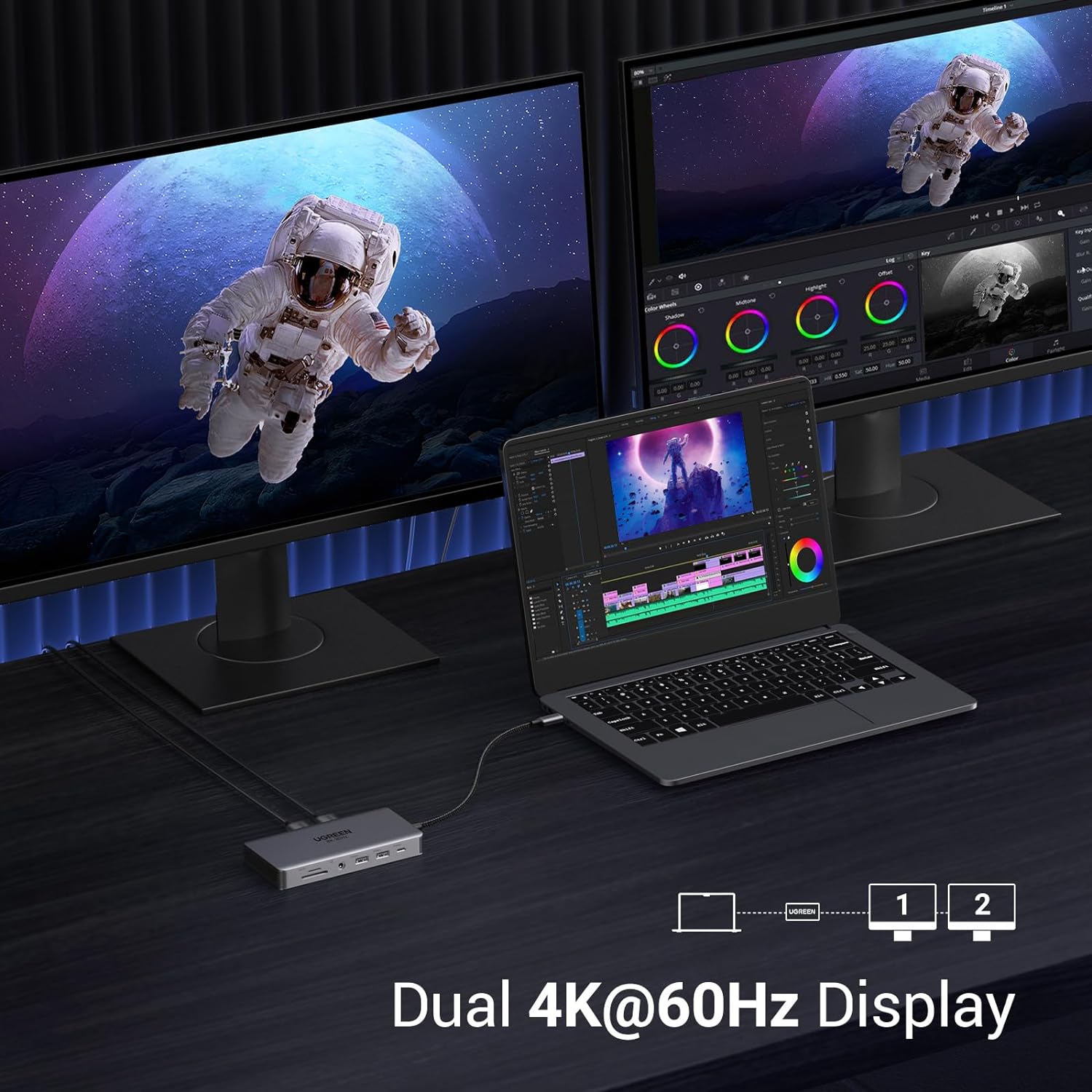 UGREEN Revodok Pro 211 ノートパソコン - Docking Station Usb C のレビューと価格