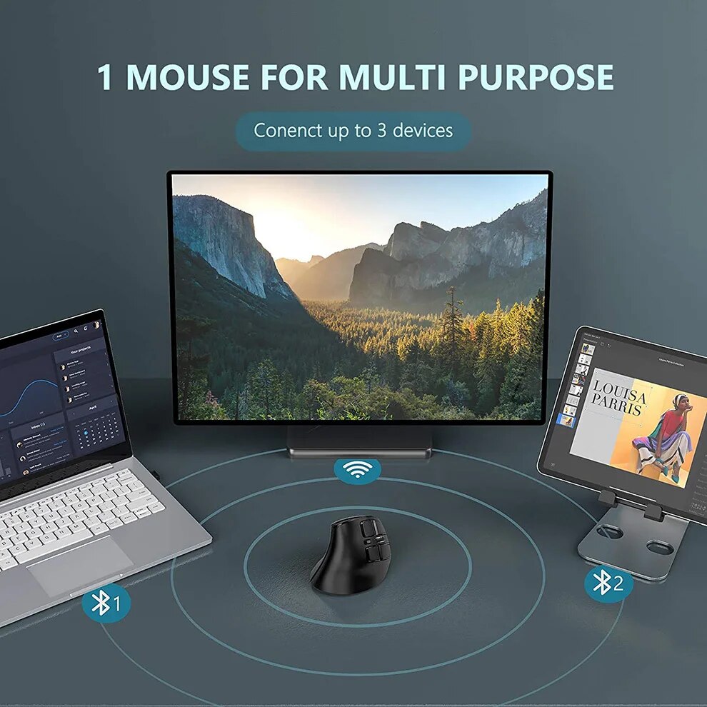 Hommaa-Mac,ラップトップ,タブレット,ゲーム用の人 - Ergonomic Mouse Vertical のレビューと価格