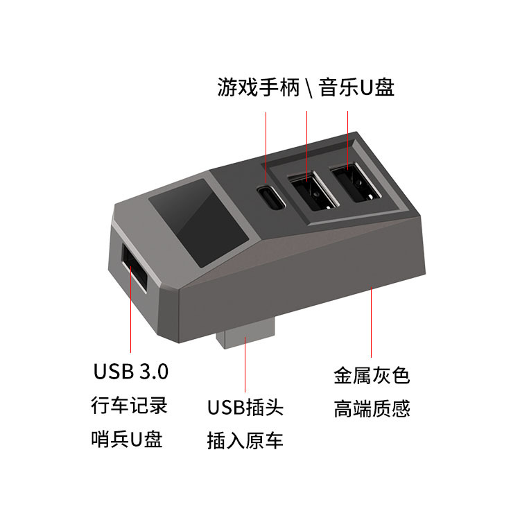 USB ハブ車のグローブボックスドッキングステーションアダプ - Docking Station Usb C のレビューと価格