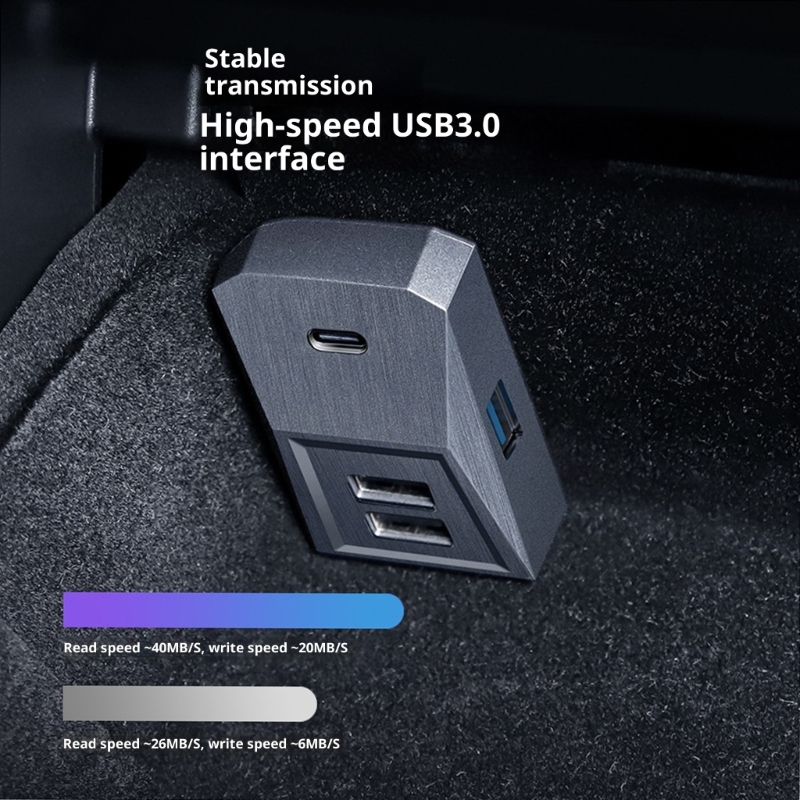 車のグローブボックス用ドッキングステーションUSBハブ拡張ド - Docking Station Usb C のレビューと価格