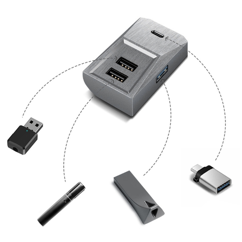 車のグローブボックス用ドッキングステーションUSBハブ拡張ド - Docking Station Usb C のレビューと価格