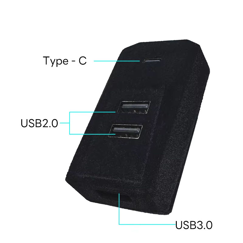 車のグローブボックス用ドッキングステーションUSBハブ拡張ド - Docking Station Usb C のレビューと価格